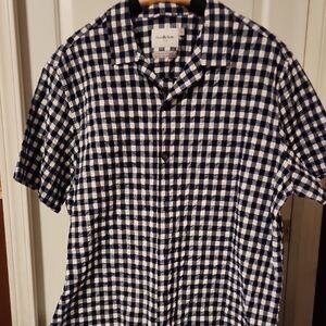 Goodfellow & Co Blue and White Casual Button Down Shirt